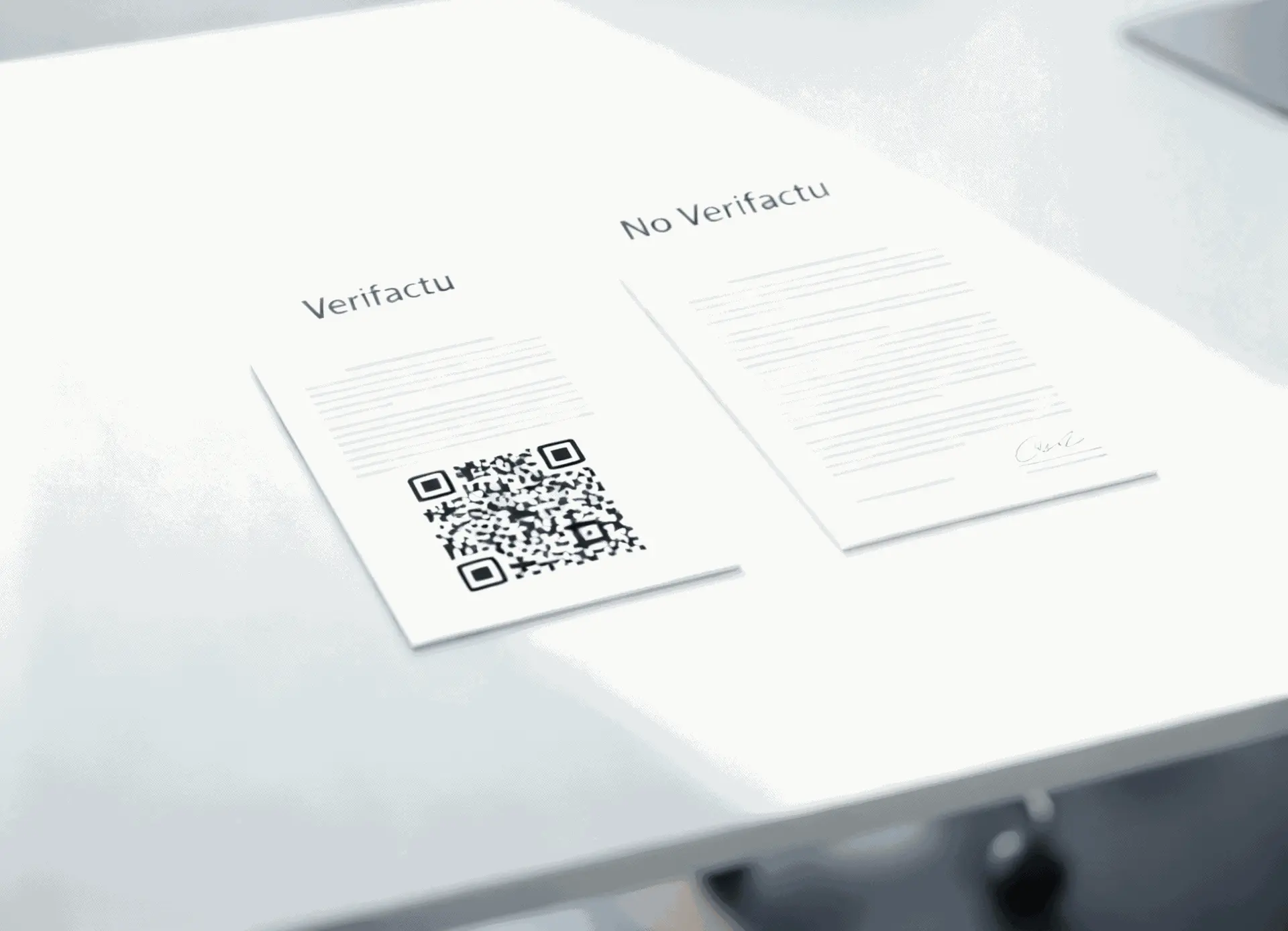 Verifactu vs No Verifactu